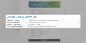 eLearning Project Plan Template