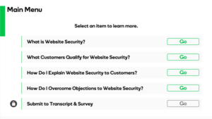 Tim Slade's eLearning Portfolio | GoDaddy Website Security eLearning | Custom eLearning Development & Design