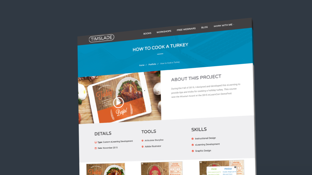 Check Out My New Elearning Portfolio Tim Slade